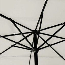 Vidaxl 3-Tier Garden Parasol With Aluminium Pole Black 2X2 M - thumbnail 6