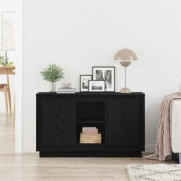 Vidaxl Sideboard Black Oak 102 X 35 X 60 Cm Engineered Wood - thumbnail 4