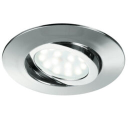 Luminosa Lighting Luminosa Zenit Led Recessed Adjustable Downlight Chrome, Ip44 400Lm 3000K 9X2.5Cm - thumbnail 1