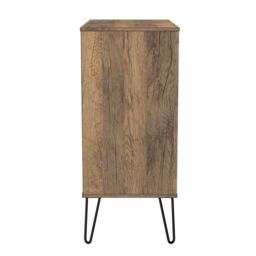Anzio Matt Vintage Oak Effect 4 Drawer Chest (H)907mm (W)765mm (D)395mm - thumbnail 7