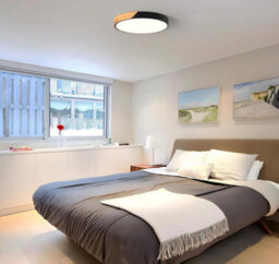 Led Ceiling Light Round Light Chandelier 3 Color Lights Black - thumbnail 4