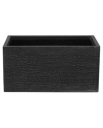Wyld And Coco Verdant Black Fibre Clay Planter 60 X 29 X 30 Cm Rectangular - thumbnail 1