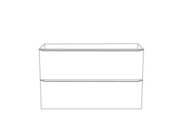 GoodHome Imandra Gloss Grey Wall-Mounted Bathroom Vanity Unit (H) 600mm (W) 1000mm - thumbnail 8