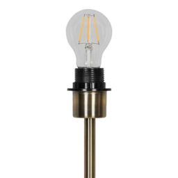 GoodHome Willet Satin Antique Brass Effect Floor Lamp Base - thumbnail 5