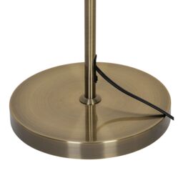 GoodHome Willet Satin Antique Brass Effect Floor Lamp Base - thumbnail 6