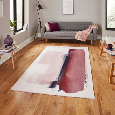 Michelle Collins Ab0151 Rose Crimson Rug By Think Rugs-120Cm X 170Cm - image 1