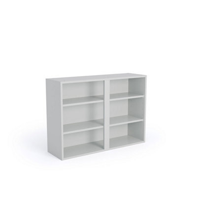 Wtc Premier Cab 900mm W 720mm H Kitchen Wall Unit Cabinet Natural Grey 18mm Mfc (Carcass Only) - image 1