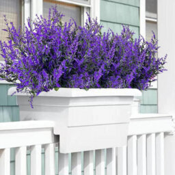 16 Pack Artificial Lavender Flowers For Plants, Uv Resistant, Fake Plastic Outdoor Home And Garden Decoration (Purple) - thumbnail 4