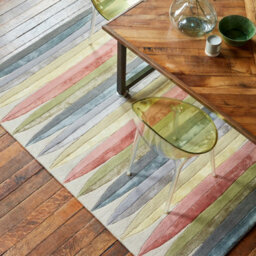 Multicolour Handmade Modern Abstract 12-14mm Thick Stain-Resistant Rug For Bedroom, Living, & Dining Room-200Cm X 300Cm - thumbnail 2