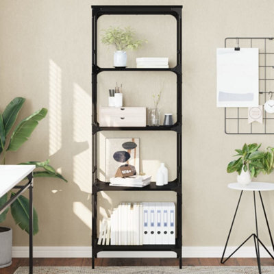 Berkfield Bookcase 5-Tier Black 59X35X171 Cm Engineered Wood - image 1