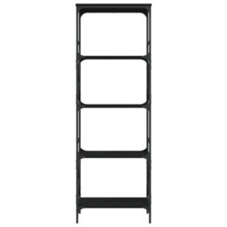 Berkfield Bookcase 5-Tier Black 59X35X171 Cm Engineered Wood - thumbnail 4