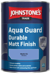 Johnstone's Trade Wood & Metal Aqua Guard Durable Matt Paint Mystic Iris (Ppg1246-5) 1L - thumbnail 2