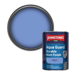 Johnstone's Trade Wood & Metal Aqua Guard Durable Matt Paint Mystic Iris (Ppg1246-5) 1L - thumbnail 1
