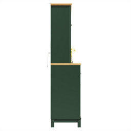 Abrihome Sideboard, Storage Cabinet, Kitchen Cabinet, Buffet Cabinet, Farmhouse Style, 5 Doors, With Led Light Strip & Drink Holders, Green - thumbnail 8