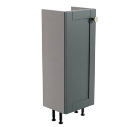 Matt Green Freestanding Single Bathroom Cabinet (H) 820mm (W) 300mm (D) 24.5Cm - thumbnail 1