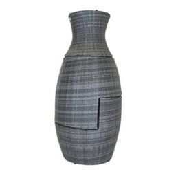 Charles Bentley 3 Piece Rattan Stacking Outdoor Patio Furniture Set  - Grey - thumbnail 8