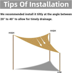 Beige 2X2X2M Triangular Shade Sail 95% Uv Protection - thumbnail 4