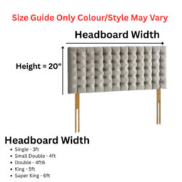 "Urban Textures - Celeste Luxury 20"" High Velvet Fabric Upholstered Curved Headboard - Cream" - thumbnail 2