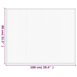 Walplus Rug Rectangular Natural 80X100 Cm Bamboo - thumbnail 8