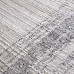 Furniturebox Uk Strata Grey & Cream Sketched Border Rug 160X230 - thumbnail 5