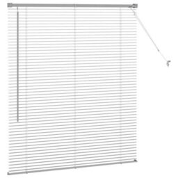 Berkfield Window Blind With Curtains Manual Silver Aluminium - thumbnail 6