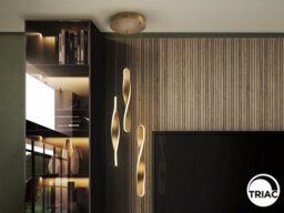 Luminosa Lighting Luminosa Twist Cluster Pendant Ceiling 3 Light Gold Led 3000K - Uk Stock