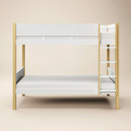 Flair Mateo Detachable Ribbed Bunk Bed White & Oak - thumbnail 4