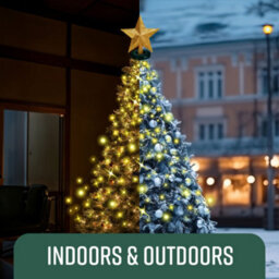 Globrite Christmas Tree Lights With Ring 2M, 400 Led Warm White 8 Modes Memory Timer Ip44 Waterproof Indoor Outdoor Décor - thumbnail 6
