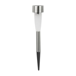 Storm Trading Group 3 X Stainless Steel Fluted Solar Stake Lights Dusk To Dawn Path Feature Light - thumbnail 3