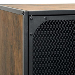 Berkfield Industrial Storage Cabinet Rustic Brown 72X36X82 Cm Metal And Mdf - thumbnail 8