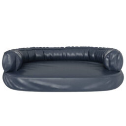 Vidaxl Ergonomic Foam Dog Bed Dark Blue 88X65 Cm Faux Leather - thumbnail 4