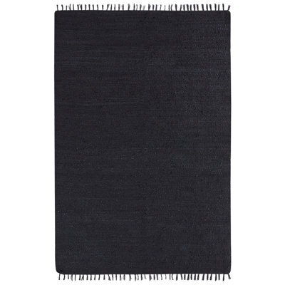 Beliani Rug Sinankoy Black 200 X 300 Cm Jute - image 1