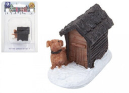 PMS Christmas Decoration Resin Dog House - thumbnail 2