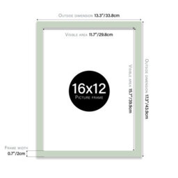 16X12 Mint Green Picture Frame (40.6 X 30.5Cm) Poster, Photo, Artwork, Gallery Wall Or Print - thumbnail 3