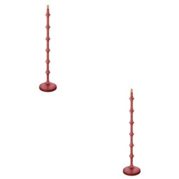 Loops Chic 2 Pack Of 1380mm Tall Satin Pink Clay Floor Lamps With B22 Led Compatibility