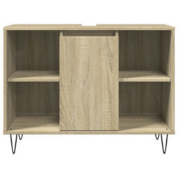 Berkfield Bathroom Cabinet Sonoma Oak 80X33X60 Cm Engineered Wood - thumbnail 4