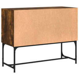Berkfield Sideboard Smoked Oak 100X40X79.5 Cm Engineered Wood - thumbnail 8