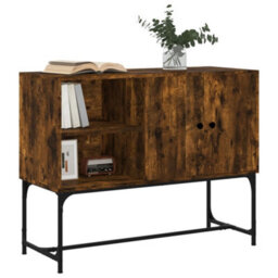Berkfield Sideboard Smoked Oak 100X40X79.5 Cm Engineered Wood - thumbnail 3