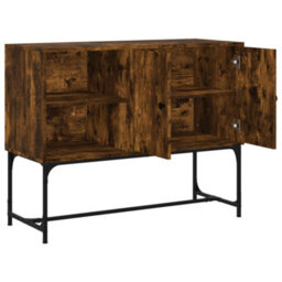 Berkfield Sideboard Smoked Oak 100X40X79.5 Cm Engineered Wood - thumbnail 6