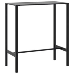Walplus Bar Table Black 100X50X110 Cm Powder-Coated Steel - thumbnail 2