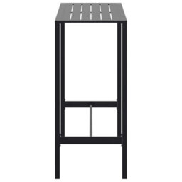 Walplus Bar Table Black 100X50X110 Cm Powder-Coated Steel - thumbnail 5