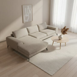 Abakus Direct Venice Chenille Corner Sofa In Taupe Left Facing With Deep Seats And Extra-Wide Padded Arms - thumbnail 7