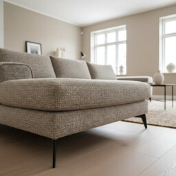 Abakus Direct Venice Chenille Corner Sofa In Taupe Left Facing With Deep Seats And Extra-Wide Padded Arms - thumbnail 6