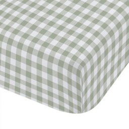 Catherine Lansfield Bamford Gingham Check Single Fitted Sheet Green - thumbnail 3