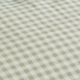 Catherine Lansfield Bamford Gingham Check Single Fitted Sheet Green - thumbnail 2