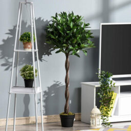 Artificial Bay Laurel Tree 120Cm Decorative Topiary Plant For Indoor And Outdoor Use In Gardens Entrances And Patios - thumbnail 2