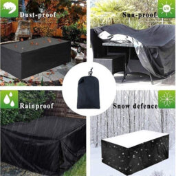 Garden Table Cover 120 74Cm Outdoor Furniture Waterproof Tarp - thumbnail 2