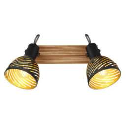 Luminosa Lighting Luminosa Lenna Twin Ceiling Spotlight Dark Brown 2X E27 - thumbnail 4