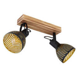 Luminosa Lighting Luminosa Lenna Twin Ceiling Spotlight Dark Brown 2X E27 - thumbnail 2