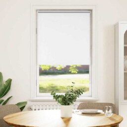 Berkfield Roller Blind Blackout White 85X150 Cm Fabric Width 80.7 Cm Polyester - thumbnail 2